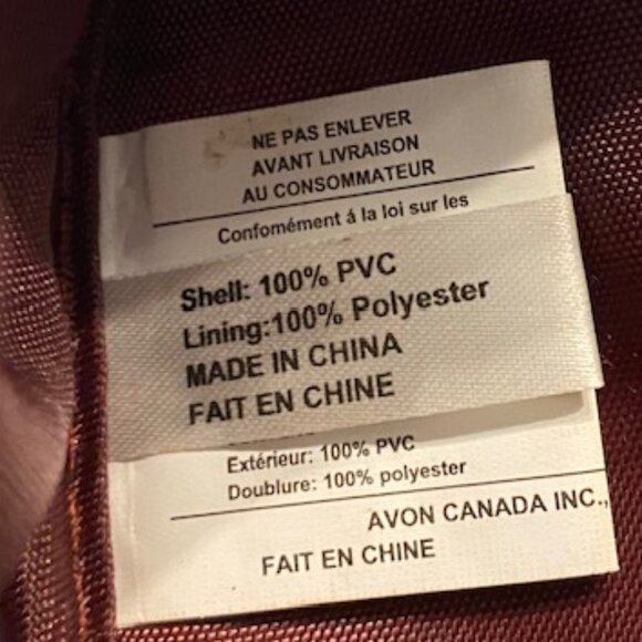 Vintage AVON * METALLIC Red MAKEUP Toiletry CASE * small TRAIN CASE SatchelPURSE - Picture 10 of 10